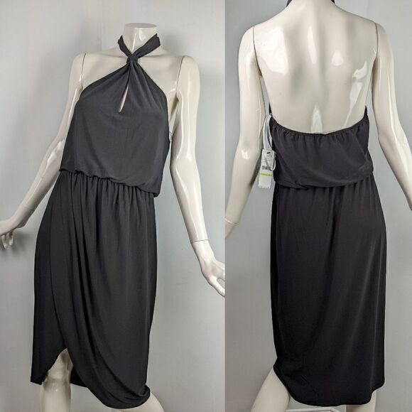 Black halter dress by Laundry NTW size 4 - Picture 1 of 8